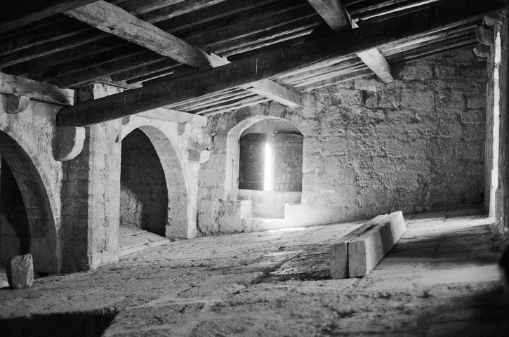 Crest. - Salle sous la toiture de la Tour.