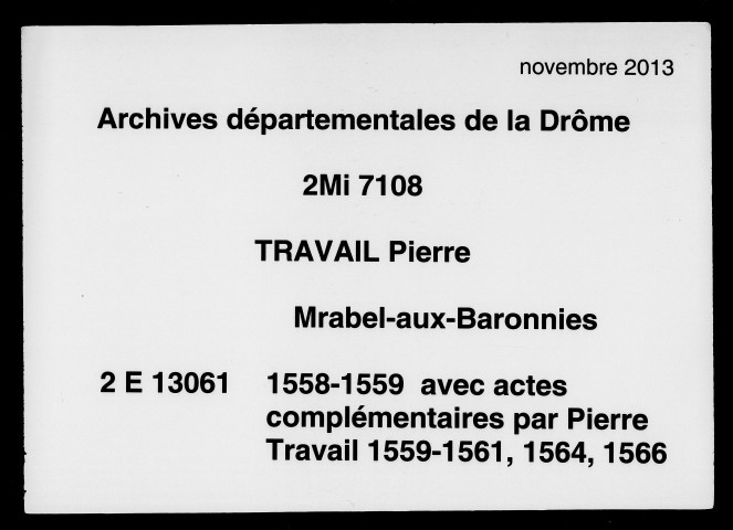 29 décembre 1558-25 décembre 1559