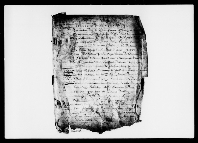 11 octobre 1674-29 décembre 1677