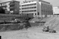 Valence.- Le chantier du parking souterrain Belle Image.