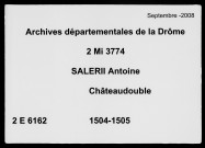 11 novembre 1504-30 août 1505
