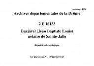 Répertoire chronologique (1er pluviôse an VII-19 janvier 1813).
