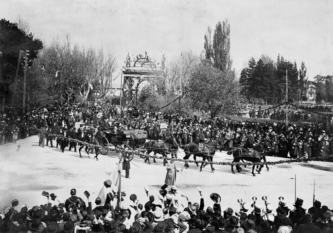 Montélimar.- Visite d'Émile Loubet, président de la République.