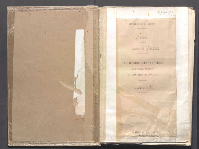 Table alphabétique.