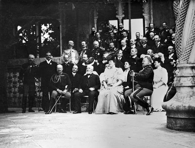 Émile Loubet et sa femme en voyage officiel en Espagne et Portugal du 22 au 29 octobre 1905.