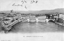 Romans-sur-Isère. - Le Pont Vieux sur l'Isère (avant 1904).