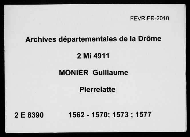 28 décembre 1562-12 octobre 1577