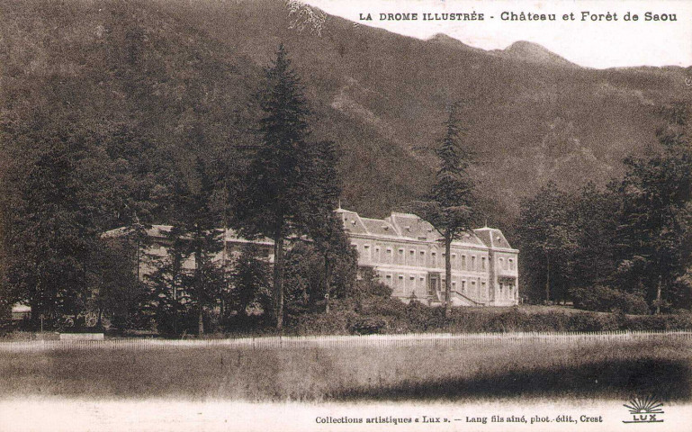 Château et forêt de Saoû.