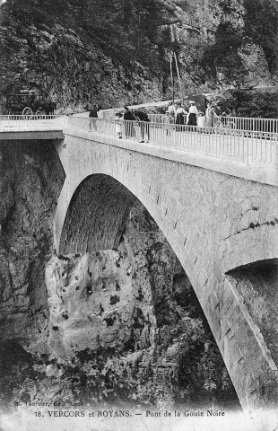 Le Vercors.- Le pont de la Goule Noire.