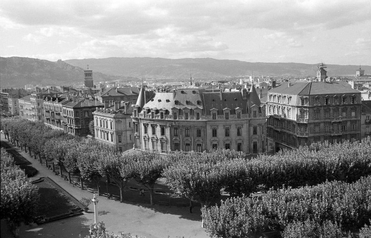 Valence.- Vue panoramique de la ville prise de l'immeuble à l'angle de la rue des Alpes.