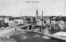 Aouste-sur-Sye. - Le village et le pont sur la Drôme.