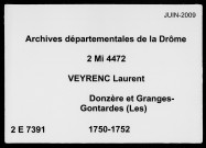 9 janvier 1750-17 février 1752