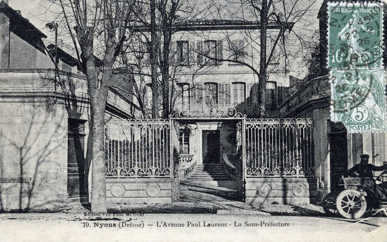 L'ancienne sous-Préfecture, avenue Paul Laurens