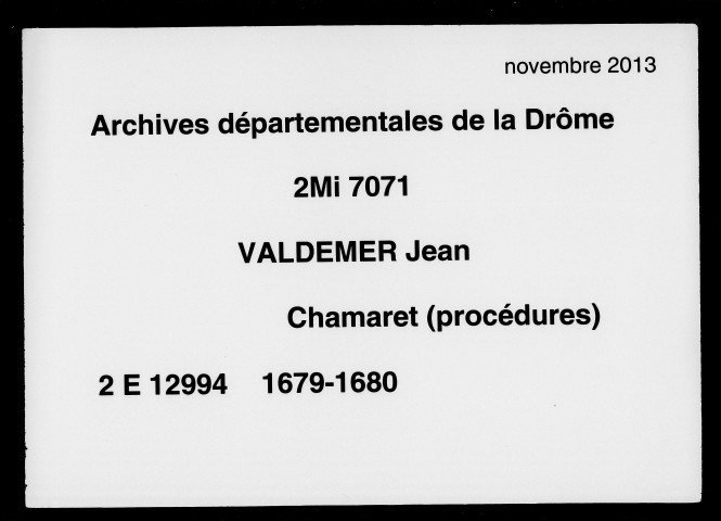 13 mars 1679-7 août 1680