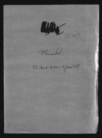 Religon protestante. - Déclarations de naissances, mariages, décès (1788-1789).