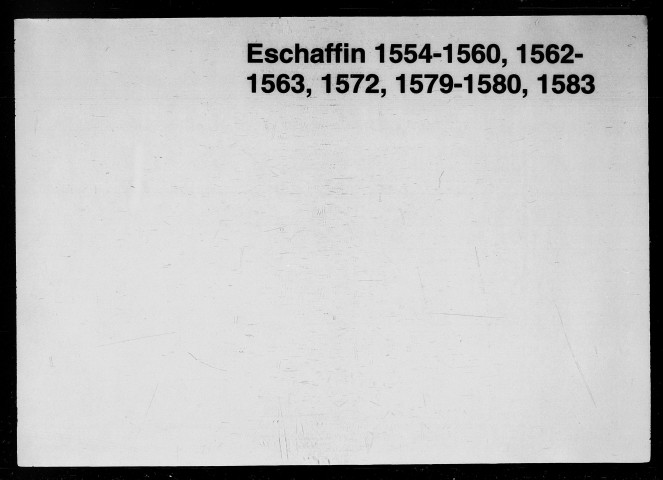 Notes brèves (30 décembre 1553-29 décembre 1554).