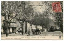 L'avenue et la place des Balmes.