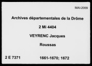 1er janvier 1661-30 décembre 1662