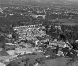 Vue aérienne du village.