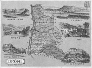 Drôme.- Carte du département.