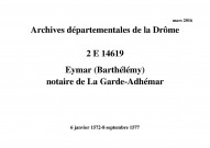 6 janvier 1572-8 septembre 1577