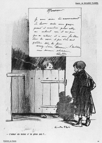 Caricature, extrait de "L'Assiette au Beurre".