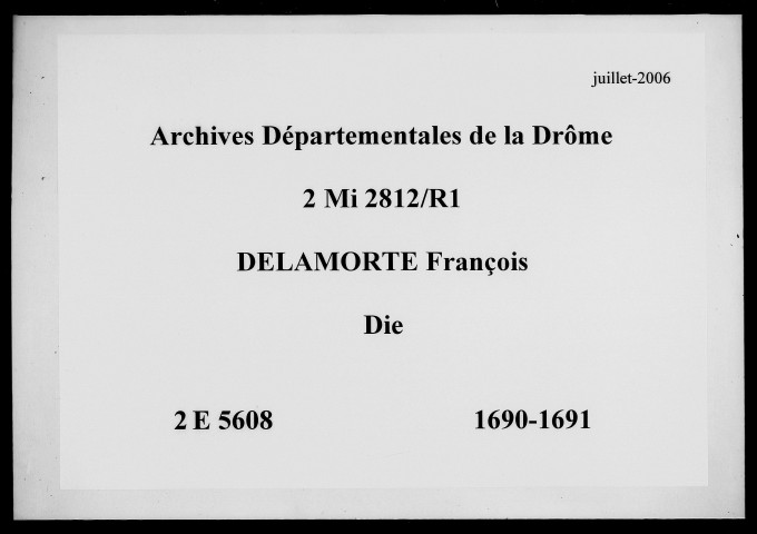 26 février 1690-8 juin 1691