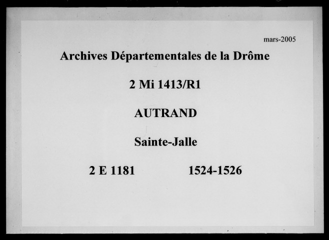 17 septembre 1524-décembre 1526