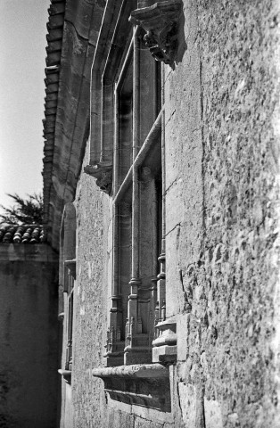 Montjoux. - Fenêtre façade est du château (XVe s.).