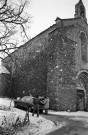 Lachau.- Les façades nord-ouest de la chapelle Notre-Dame de Calma.