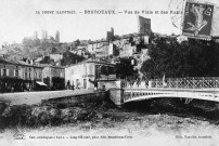 Bourdeaux. - Vue du village et du pont sur le Roubion.