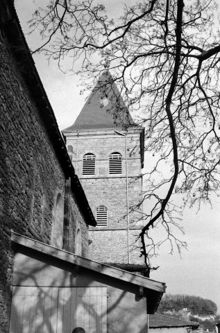 Claveyson.- Le clocher de l'église Saint-Sébastien.