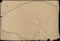 Section E2, Salles, plan avec agrandissement du hameau.