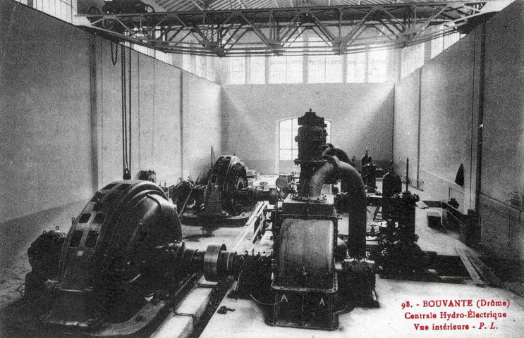 Les turbines de l'usine hydroélectrique.