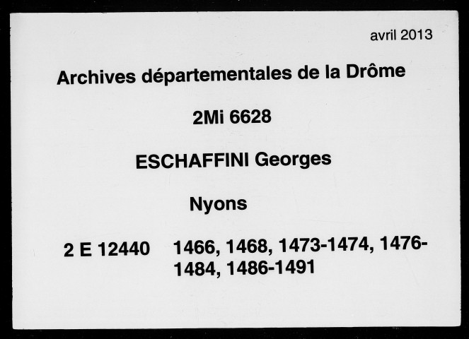 Notes étendues (1466-1491).