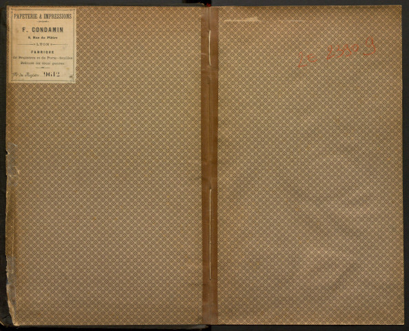 Table alphabétique générale (1874-1882).