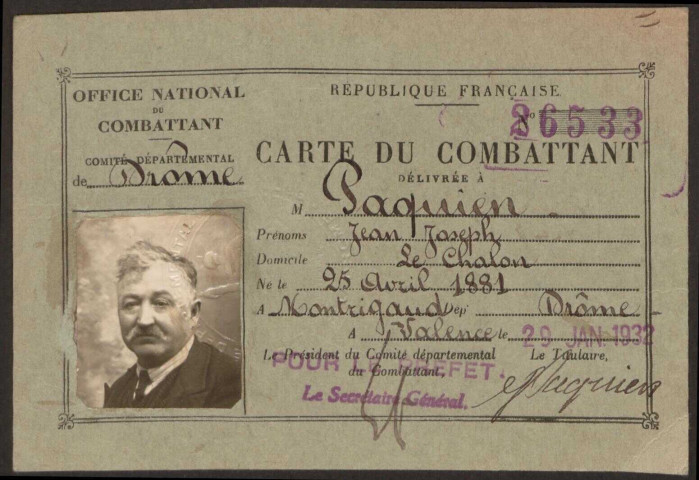 Paquien, Jean Joseph Marc