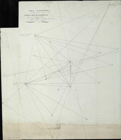 Cadastre par masse de culture. - Canevas trigonométrique.