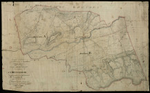 Plan géométrique : sections A (n°1[194]) et B (n°1-208).