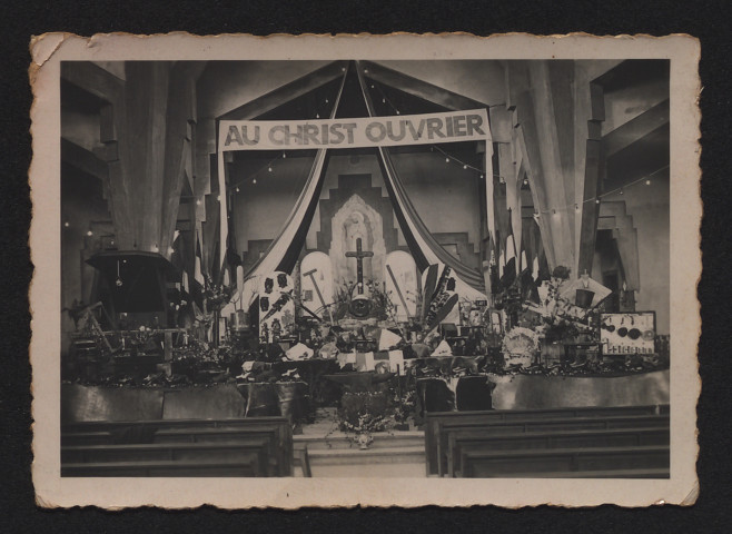 [Cérémonie en faveur du Christ Ouvrier].
