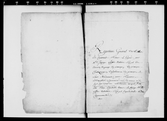 Répertoire général (1721-?) : table.