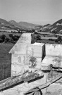 Lachau. - Le clocheton de la chapelle Notre-Dame de Calma, après le sinistre.