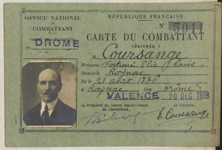 Coursange, Fortuné Élie Louis