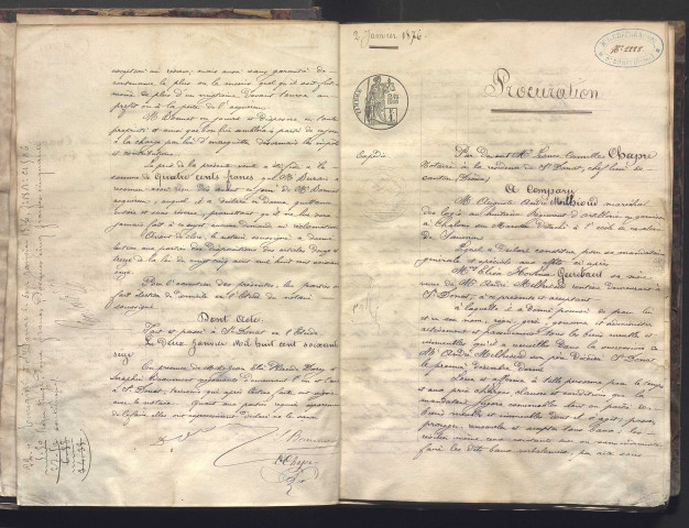 2 janvier-28 juin 1876