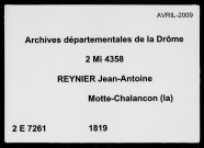 1er janvier-27 juin 1819