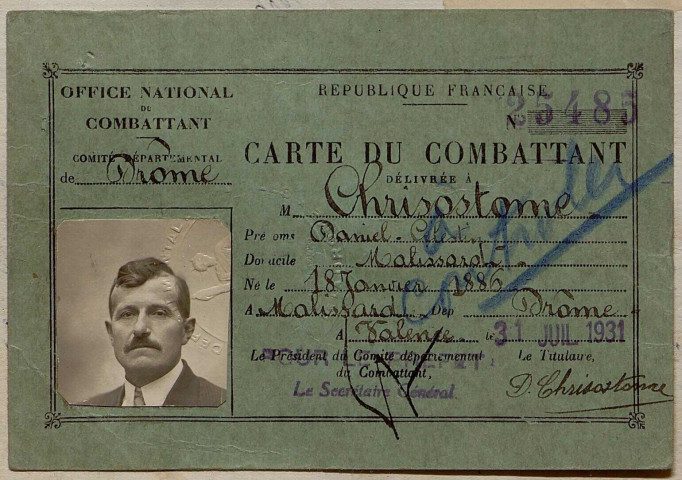 Chrisostome, Daniel Célestin