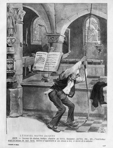 Caricature, extrait de "L'Assiette au Beurre".