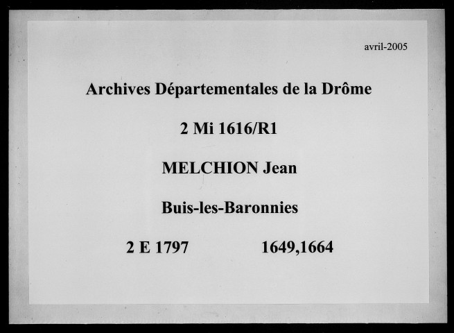 22 juin-décembre 1664