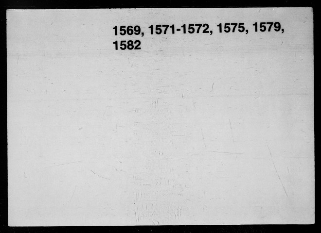 Notes brèves (15 décembre 1559-6 janvier 1561).