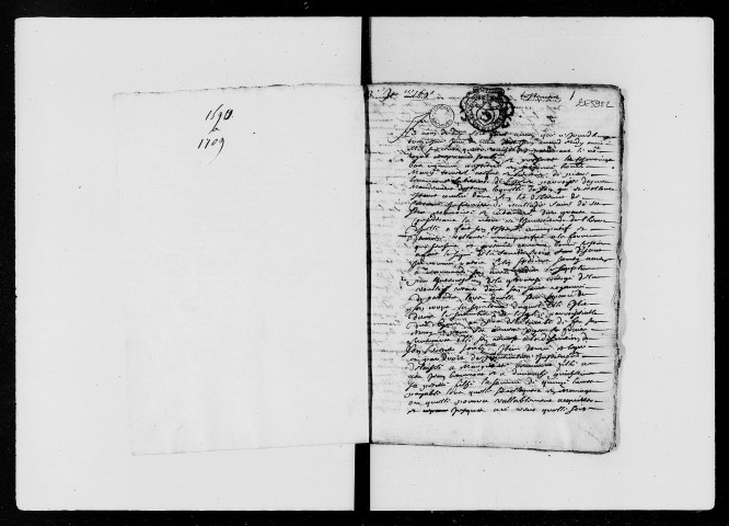 Testaments (3 janvier 1690-8 avril 1709).